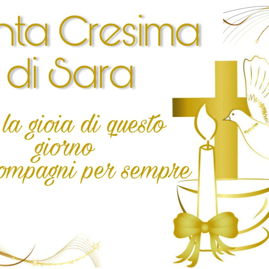 Cialda in ostia per torta LA MIA CRESIMA, personalizzata nome, disco, dolce, torte, cialde, ostie, sacramento