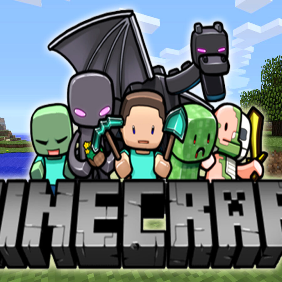 Cialda in ostia per torta con MINECRAFT personalizzata nome e anni