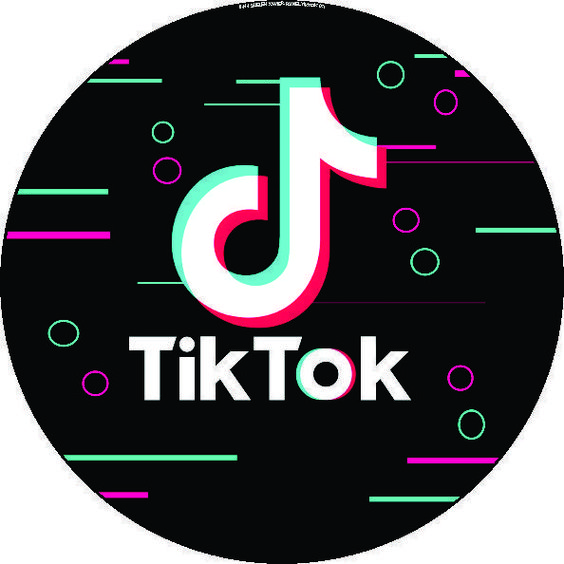 Cialda in ostia per torta TIK TOK SOCIAL, personalizzata nome, disco, dolce, torte, cialde, ostie