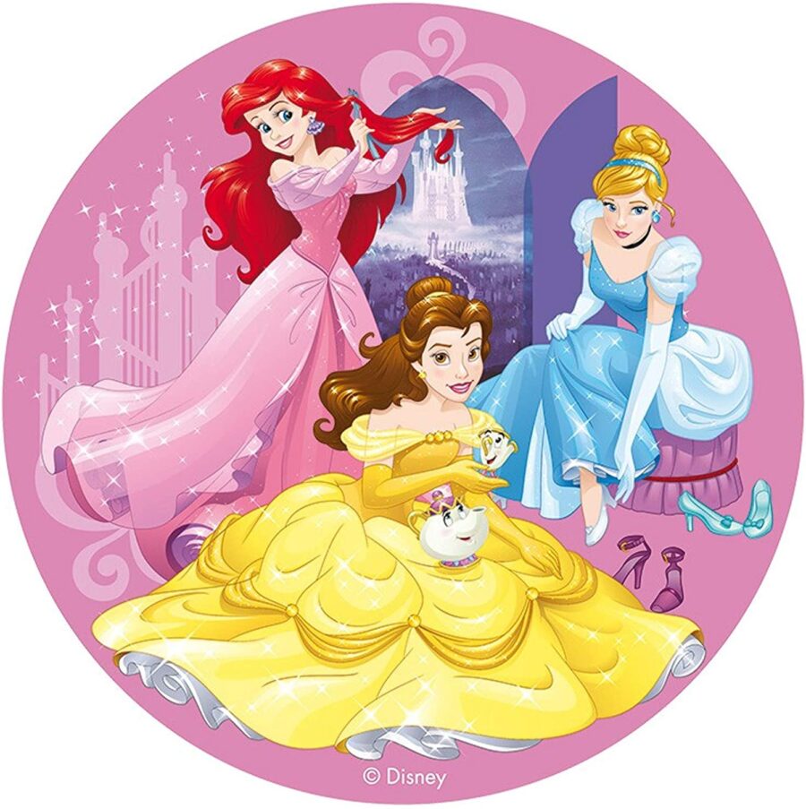 Cialda in ostia per torta PRINCIPESSE DISNEY personalizzabile, cialde, ostie