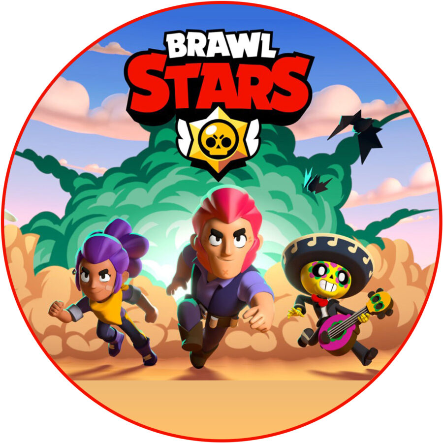 Cialda in ostia per torta BRAWL STARS personalizzabile, cialde, ostie