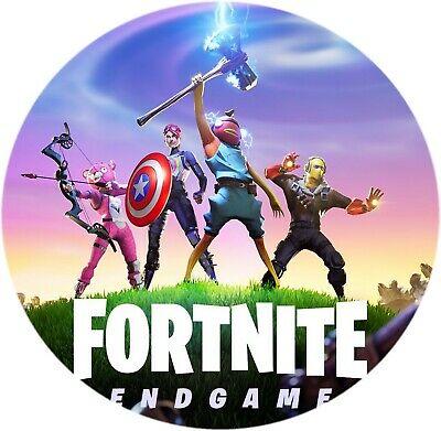 Cialda in ostia per torta con FORTNITE personalizzata nome e anni