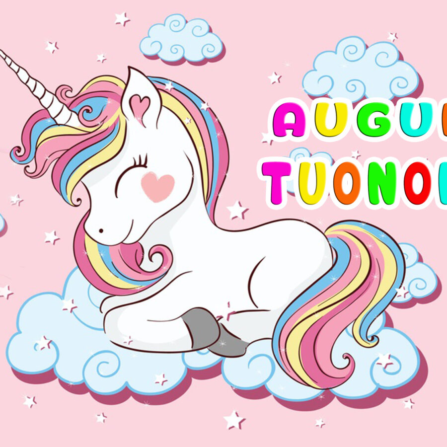 Cialda in ostia per torta UNICORNO ARCOBALENO personalizzabile, cialde, ostie