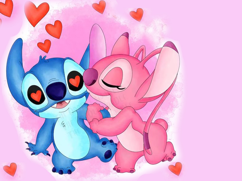 Cialda in ostia per torta con Lilo e Stitch, personalizzata nome e anni