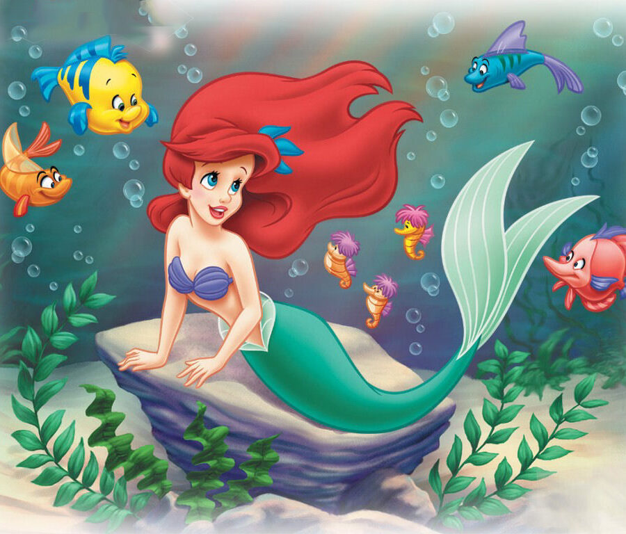 Cialda in ostia per torta LA SIRENETTA DISNEY PRINCIPESSA ARIEL, personalizzata nome, disco, dolce, torte, cialde, ostie