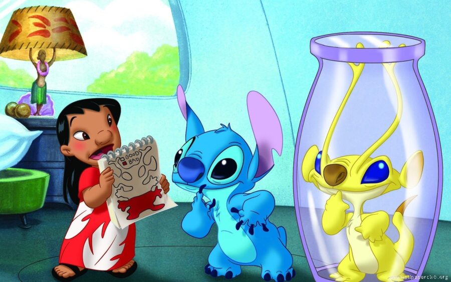 Cialda in ostia per torta LILO E STITCH, personalizzata nome, disco, dolce, torte, cialde, ostie