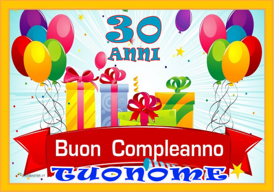 Cialda in ostia per torta rettangolare commestibile senza glutine, BUON COMPLEANNO 30 ANNI, personalizzata con nome, disco, dolce, torte, cialde, fogli, ostie, cake topper, decorazioni, AC