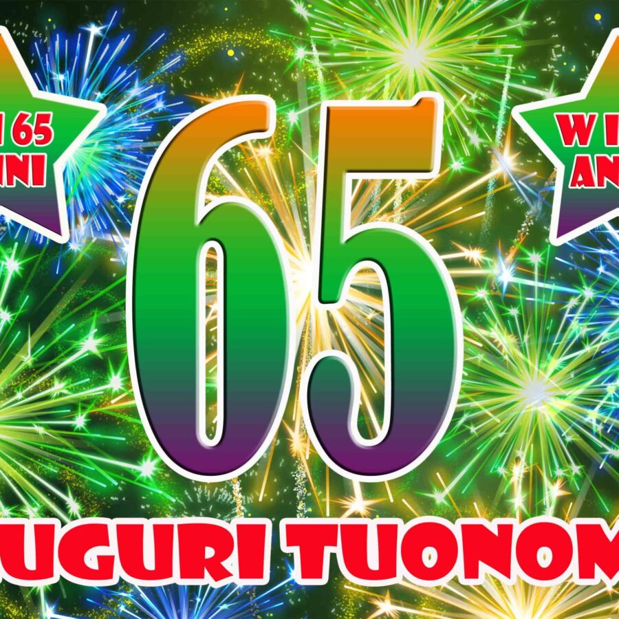 Cialda in ostia per torta rettangolare commestibile senza glutine, BUON COMPLEANNO 65 ANNI, personalizzata con nome, disco, dolce, torte, cialde, fogli, ostie, cake topper, decorazioni, FH