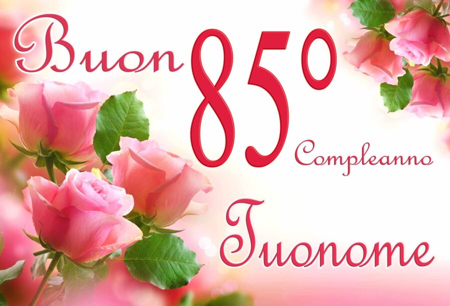 Cialda in ostia per torta rettangolare commestibile senza glutine, BUON COMPLEANNO 85 ANNI, personalizzata con nome, disco, dolce, torte, cialde, fogli, ostie, cake topper, decorazioni, GI