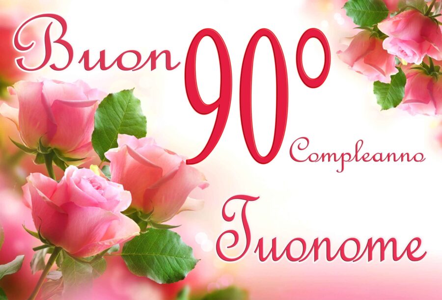 Cialda in ostia per torta rettangolare commestibile senza glutine, BUON COMPLEANNO 90 ANNI, personalizzata con nome, disco, dolce, torte, cialde, fogli, ostie, cake topper, decorazioni, GL