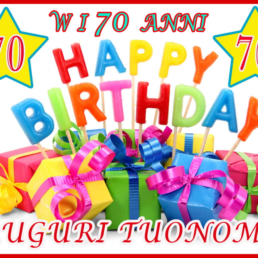 Cialda in ostia per torta rettangolare commestibile senza glutine, BUON COMPLEANNO 70 ANNI, personalizzata con nome, disco, dolce, torte, cialde, fogli, ostie, cake topper, decorazioni, DL