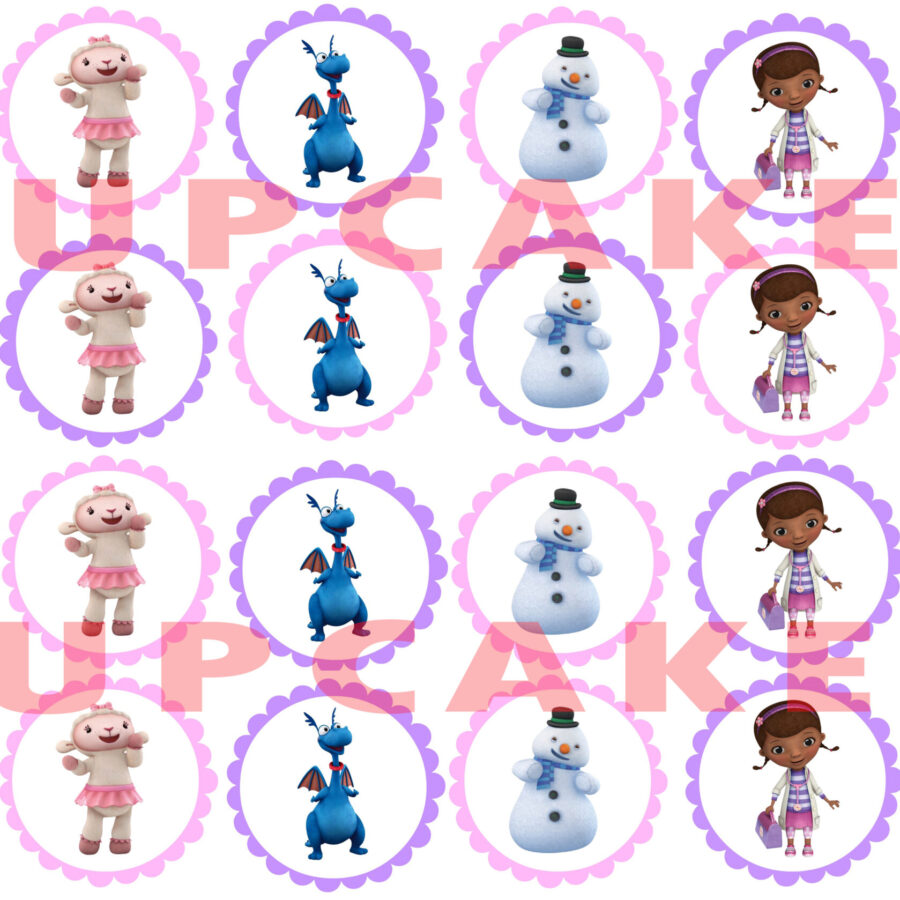 Mini cialde in ostia per cupcakes DOTTORESSA PELUCHE, dischetti, sagome per dolci, cup cake, biscotti