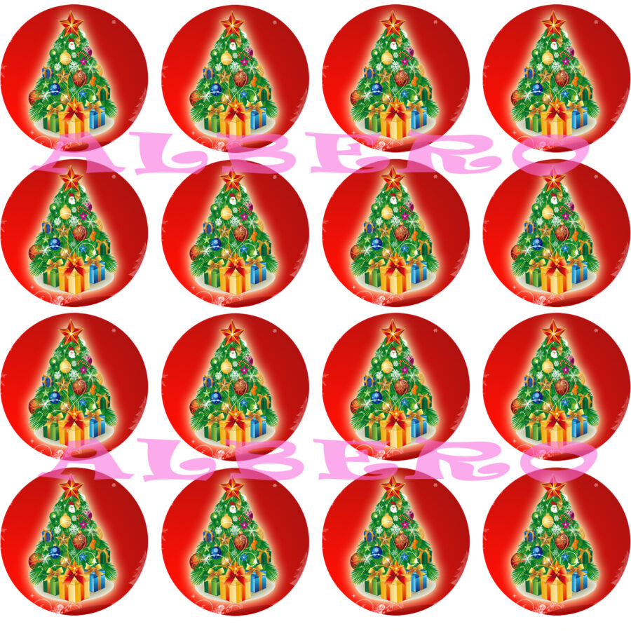 Mini cialde in ostia per cupcakes NATALE, dischetti, sagome per dolci, cup cake, biscotti