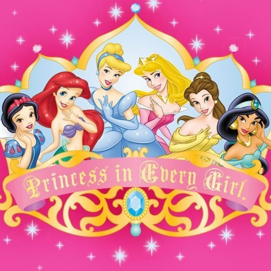 Cialda in ostia per torta PRINCIPESSE DISNEY PRINCESS, personalizzata nome, disco, dolce, torte, cialde, ostie