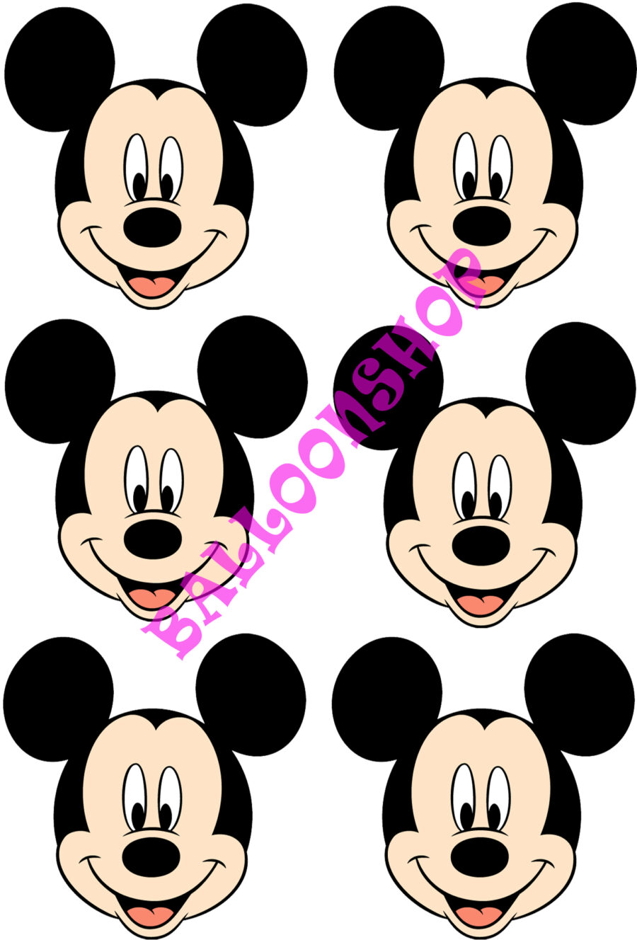 Mini cialde in ostia per cupcakes TOPOLINO MICKEY MOUSE, dischetti, sagome per dolci, cup cake, biscotti