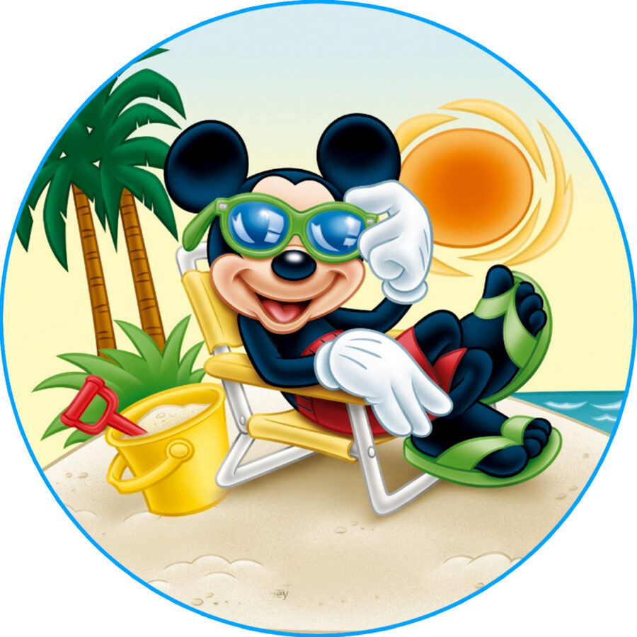Cialda in ostia per torta TOPOLINO mickey mouse, personalizzata nome, disco, dolce, torte, cialde, ostie