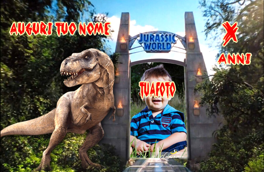 Cialda in ostia per torta DINOSAURI DINOSAURO T REX, personalizzata nome, disco, dolce, torte, cialde, ostie