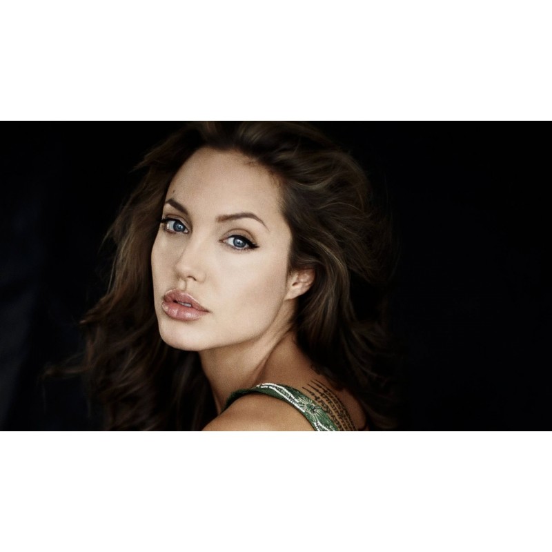 Cialda in ostia per torta con ANGELINA JOLIE ATTRICE CINEMA HOLLYWOOD personalizzata