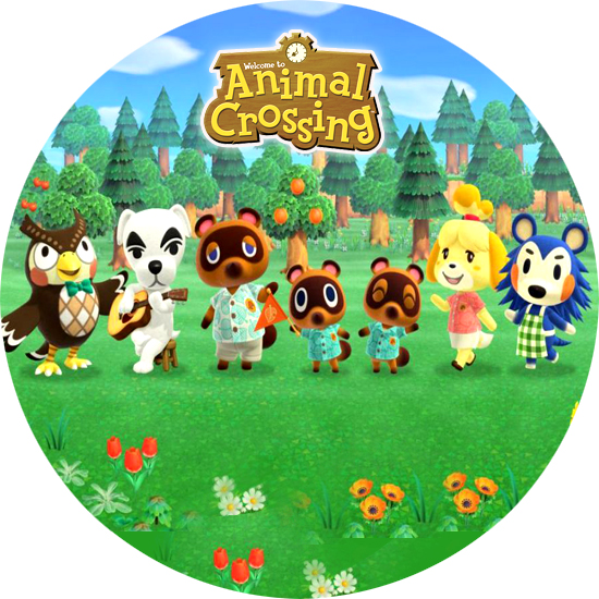 Cialda in ostia per torta Animal Crossing New Horizons, personalizzata con nome, disco, dolce, torte, cialde, ostie, cake topper, decorazioni