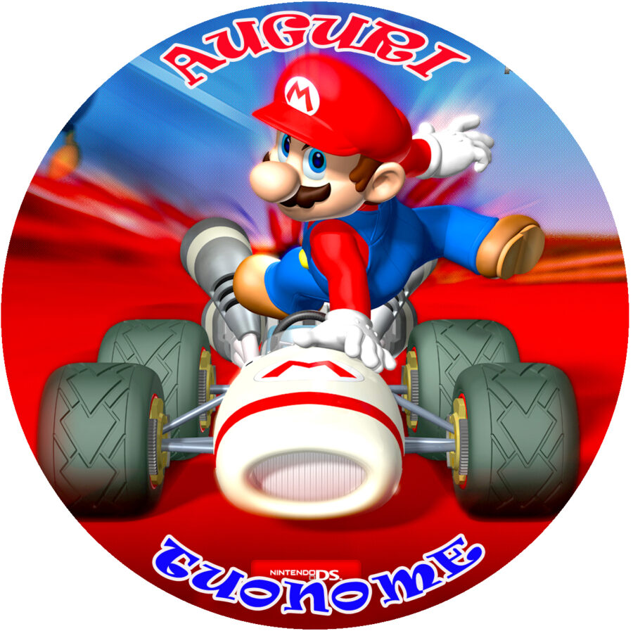 Cialda in ostia per torta SUPER MARIO BROS personalizzabile, cialde, ostie