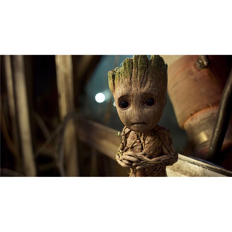 Cialda in ostia per torta con BABY GROOT personalizzata