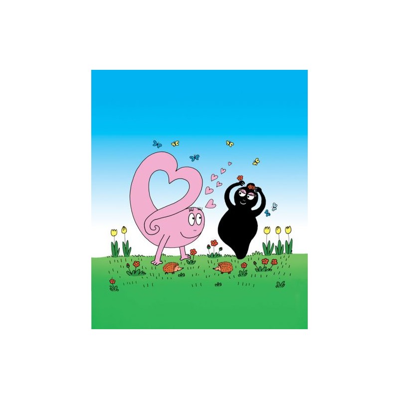 Cialda in ostia per torta con BARBAPAPA personalizzata