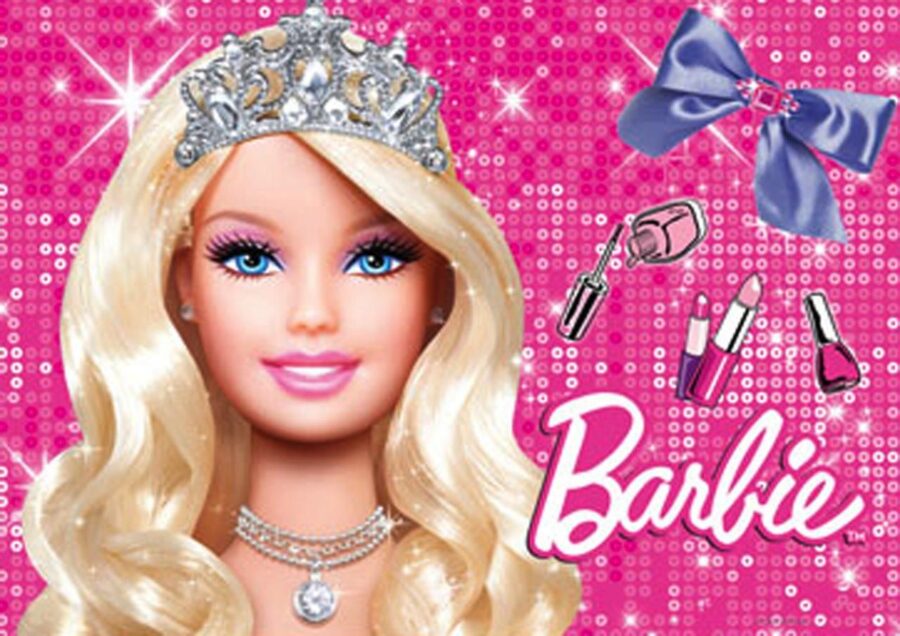Cialda in ostia per torta rettangolare BARBIE, personalizzata con nome, disco, dolce, torte, cialde, ostie, cake topper, decorazioni