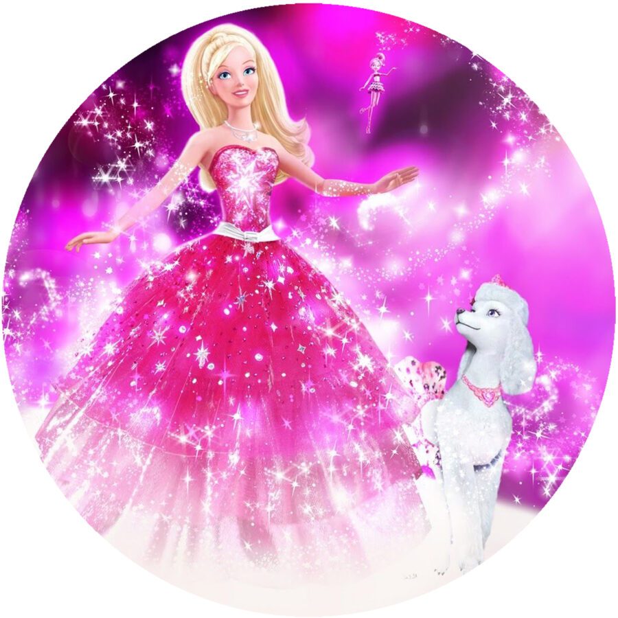 Cialda in ostia per torta BARBIE, personalizzata con nome, disco, dolce, torte, cialde, ostie, cake topper, decorazioni