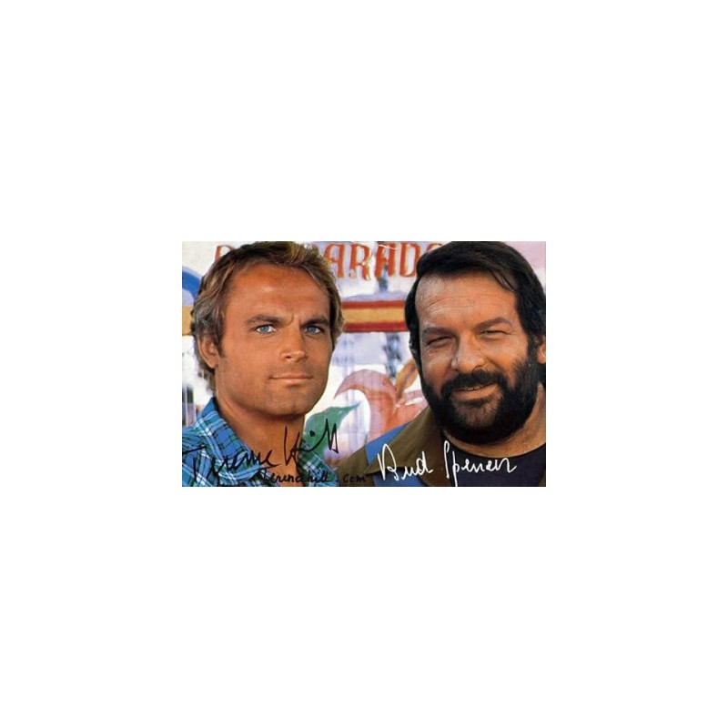 Cialda in ostia per torta con BUD SPENCER TERENCE HILL personalizzata