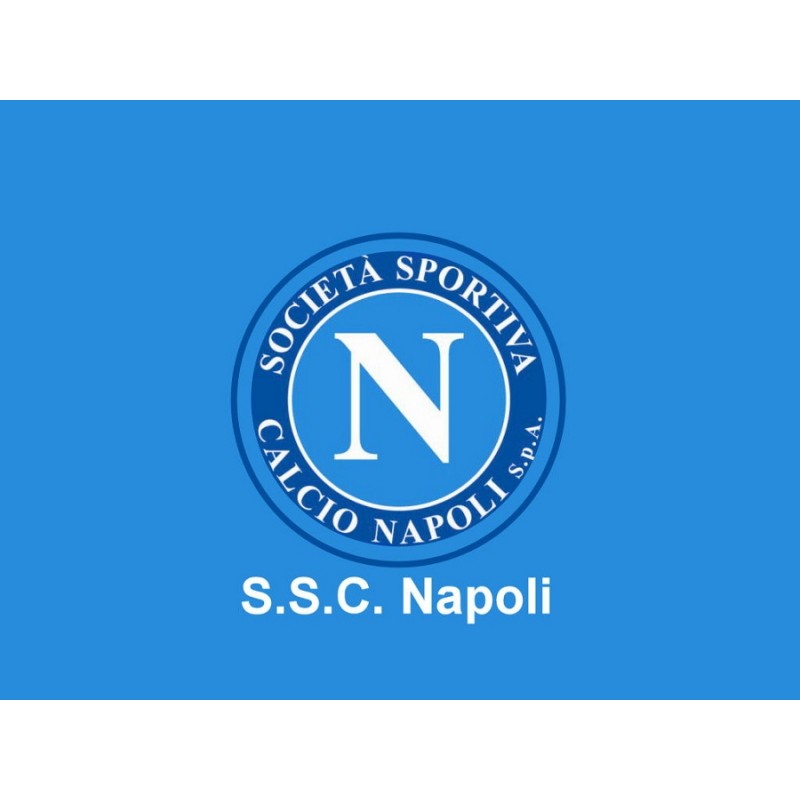 Cialda in ostia per torta con CALCIO NAPOLI personalizzata