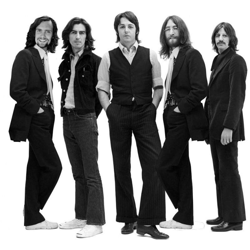 Cialda in ostia per torta con BEATLES personalizzata