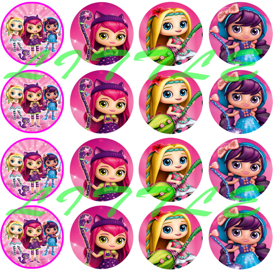 Mini cialde in ostia per cupcakes LITTLE CHARMERS, dischetti, sagome per dolci, cup cake, biscotti