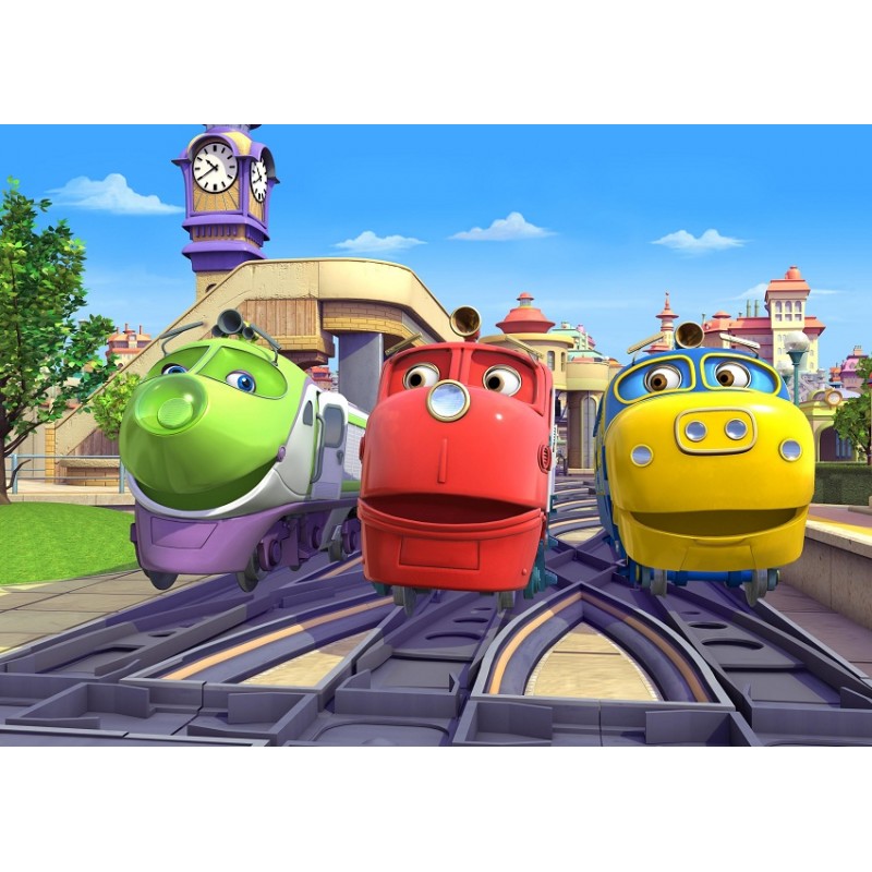 Cialda in ostia per torta con CHUGGINGTON personalizzata