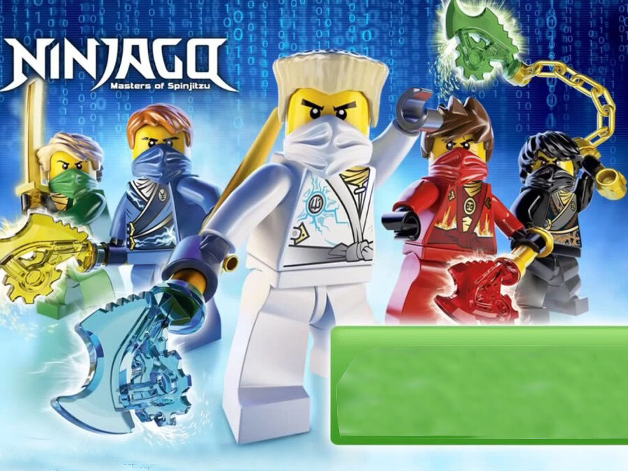Cialda in ostia per torta rettangolare commestibile senza glutine, LEGO NINJAGO, personalizzata con nome, disco, dolce, torte, cialde, fogli, ostie, cake topper, decorazioni, AS