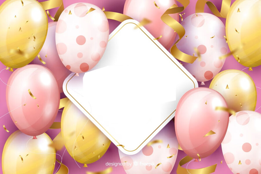 Cialda ostia per torta rettangolare commestibile senza glutine COMPLEANNO DONNA ADULTI PALLONCINI, personalizzata con nome, disco, dolce, torte, cialde, ostie, cake topper, AE