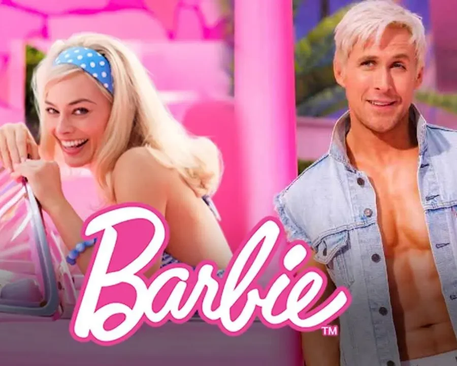 Cialda in ostia per torta rettangolare BARBIE E KEN MARGOT ROBBIE FILM, personalizzata con nome, disco, dolce, torte, cialde, ostie, cake topper, decorazioni, 003