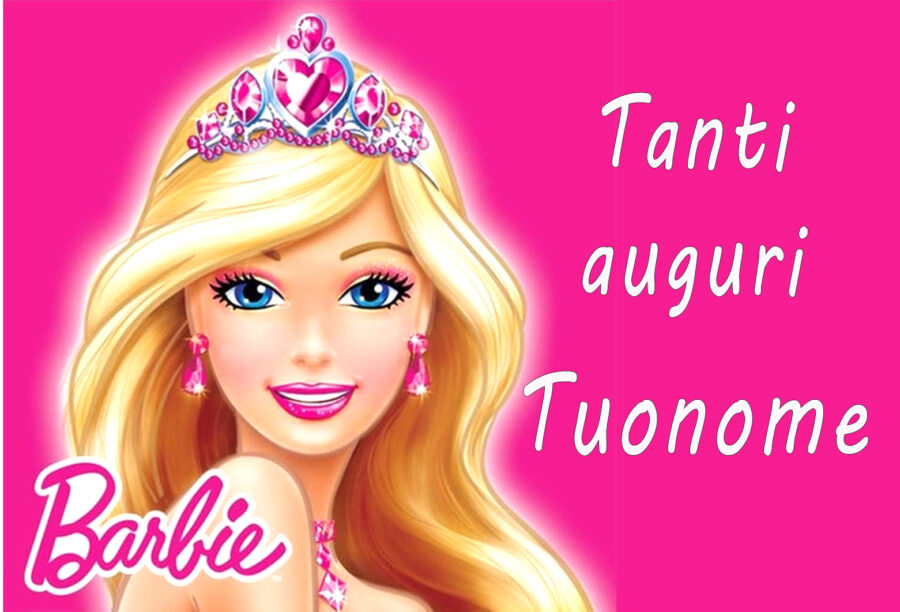 Cialda in ostia per torta rettangolare BARBIE, personalizzata con nome, disco, dolce, torte, cialde, ostie, cake topper, decorazioni, 0023
