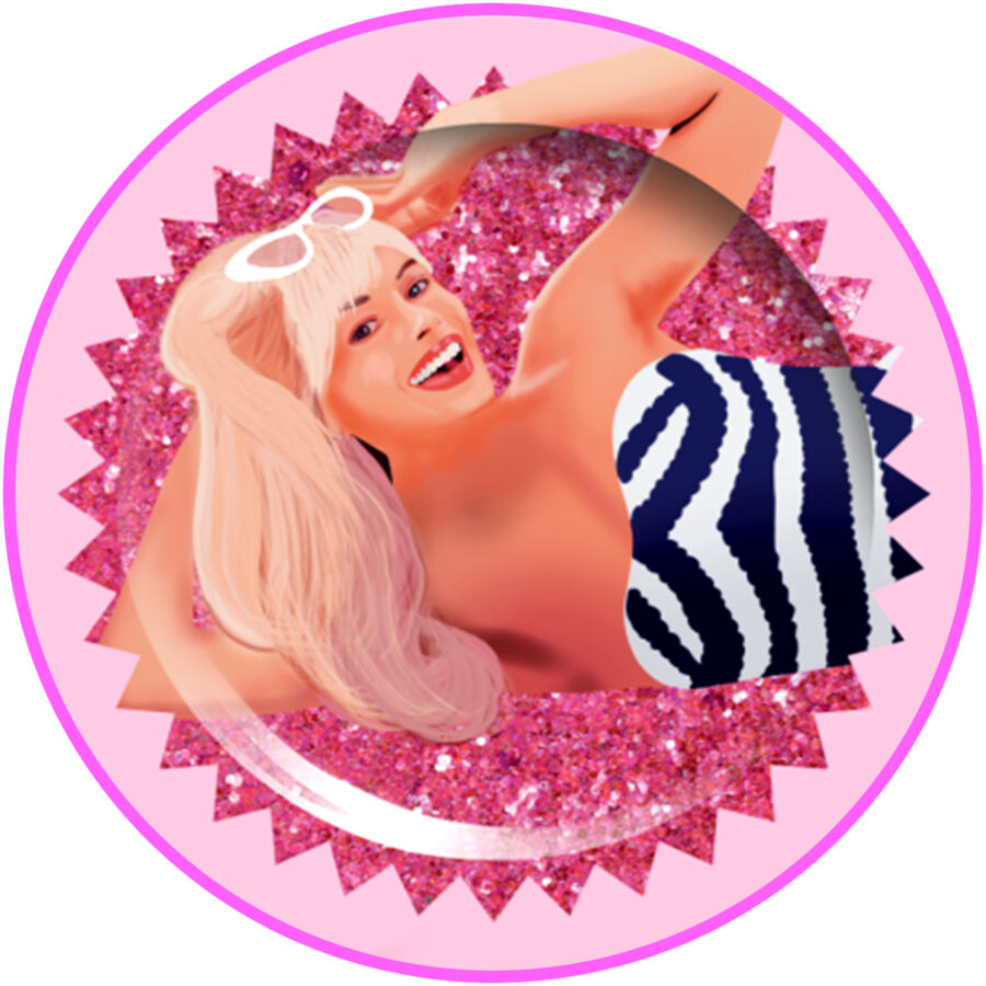 Cialda in ostia per torta tonda BARBIE MARGOT ROBBIE FILM, personalizzata con nome, disco, dolce, torte, cialde, ostie, cake topper, decorazioni, 009