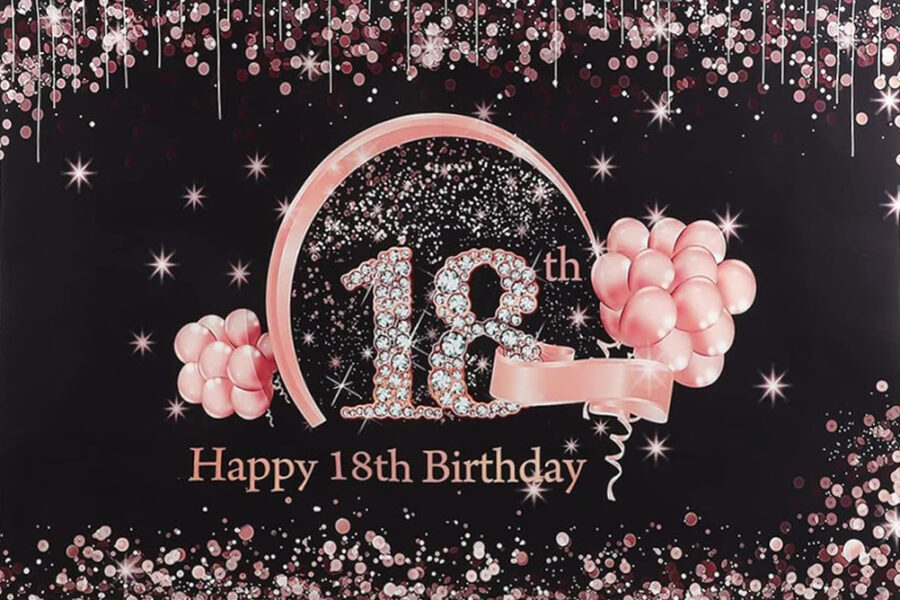 Cialda in ostia per torta rettangolare commestibile senza glutine, COMPLEANNO 18 ANNI, DONNA, personalizzata con nome, disco, dolce, torte, cialde, fogli, ostie, cake topper, decorazioni, CE