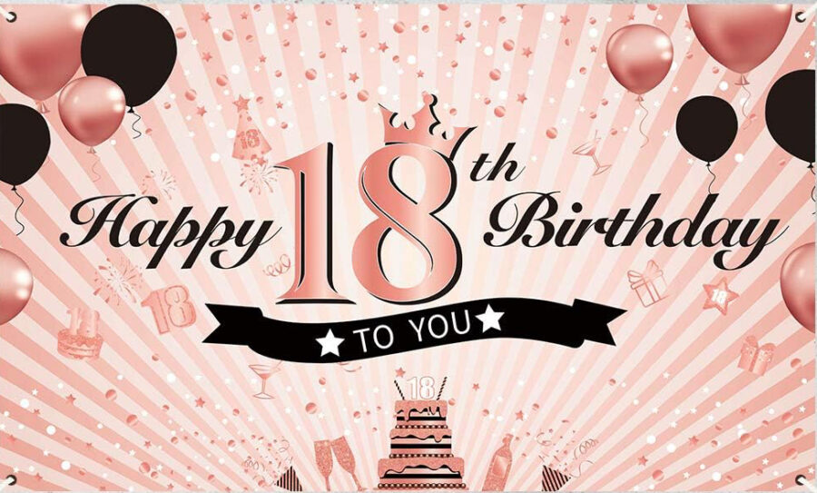 Cialda in ostia per torta rettangolare commestibile senza glutine, COMPLEANNO 18 ANNI, DONNA, personalizzata con nome, disco, dolce, torte, cialde, fogli, ostie, cake topper, decorazioni, CM
