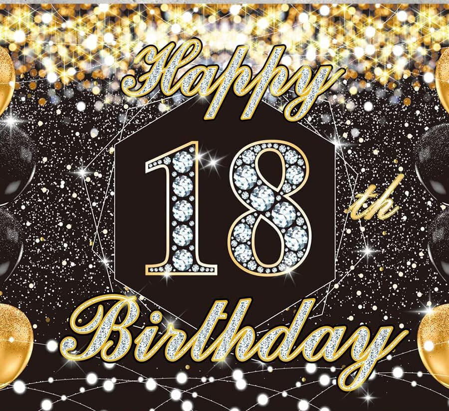 Cialda in ostia per torta rettangolare commestibile senza glutine, COMPLEANNO 18 ANNI, personalizzata con nome, disco, dolce, torte, cialde, fogli, ostie, cake topper, decorazioni, CU