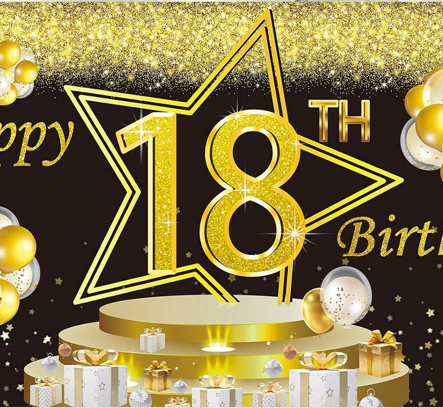 Cialda in ostia per torta rettangolare commestibile senza glutine, COMPLEANNO 18 ANNI, personalizzata con nome, disco, dolce, torte, cialde, fogli, ostie, cake topper, decorazioni, DB