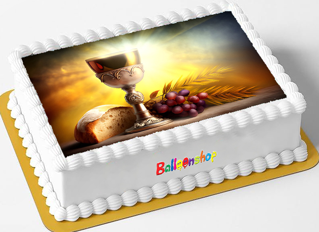 Cialda in ostia per torta rettangolare commestibile senza glutine PRIMA COMUNIONE, personalizzata con nome, disco, dolce, torte, cialde, ostie, cake topper, decorazioni, DT