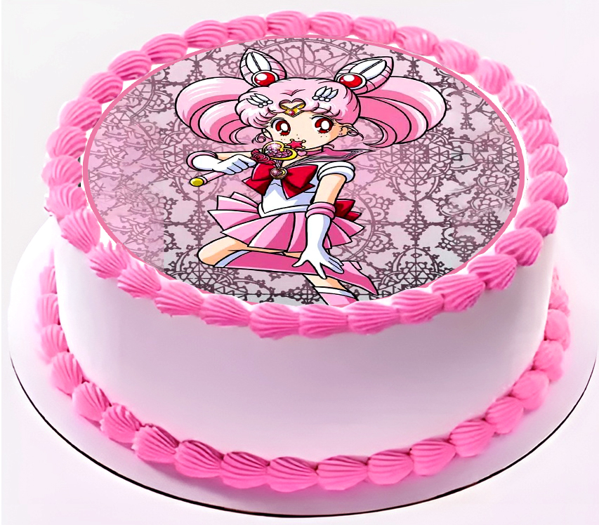 Cialda in ostia per torta tonda commestibile senza glutine, SAILOR MOON, personalizzata con nome, disco, dolce, torte, cialde, fogli, ostie, cake topper, decorazioni, AA