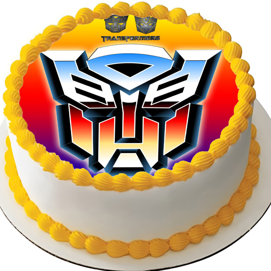 Cialda ostia per torta senza glutine tonda, TRANSFORMERS, personalizzata con nome, cialda, disco, dolce, torte, cialde, fogli, ostie, cake topper, decorazioni, AH