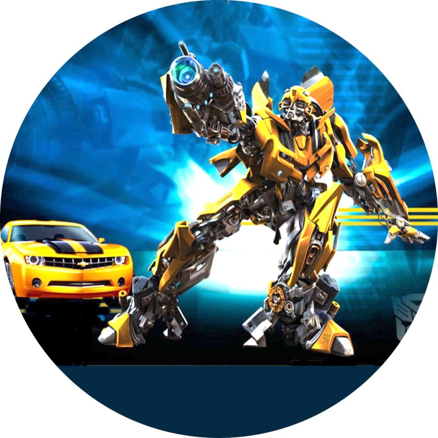 Cialda ostia per torta senza glutine tonda, TRANSFORMERS, personalizzata con nome, cialda, disco, dolce, torte, cialde, fogli, ostie, cake topper, decorazioni, AC - immagine 2