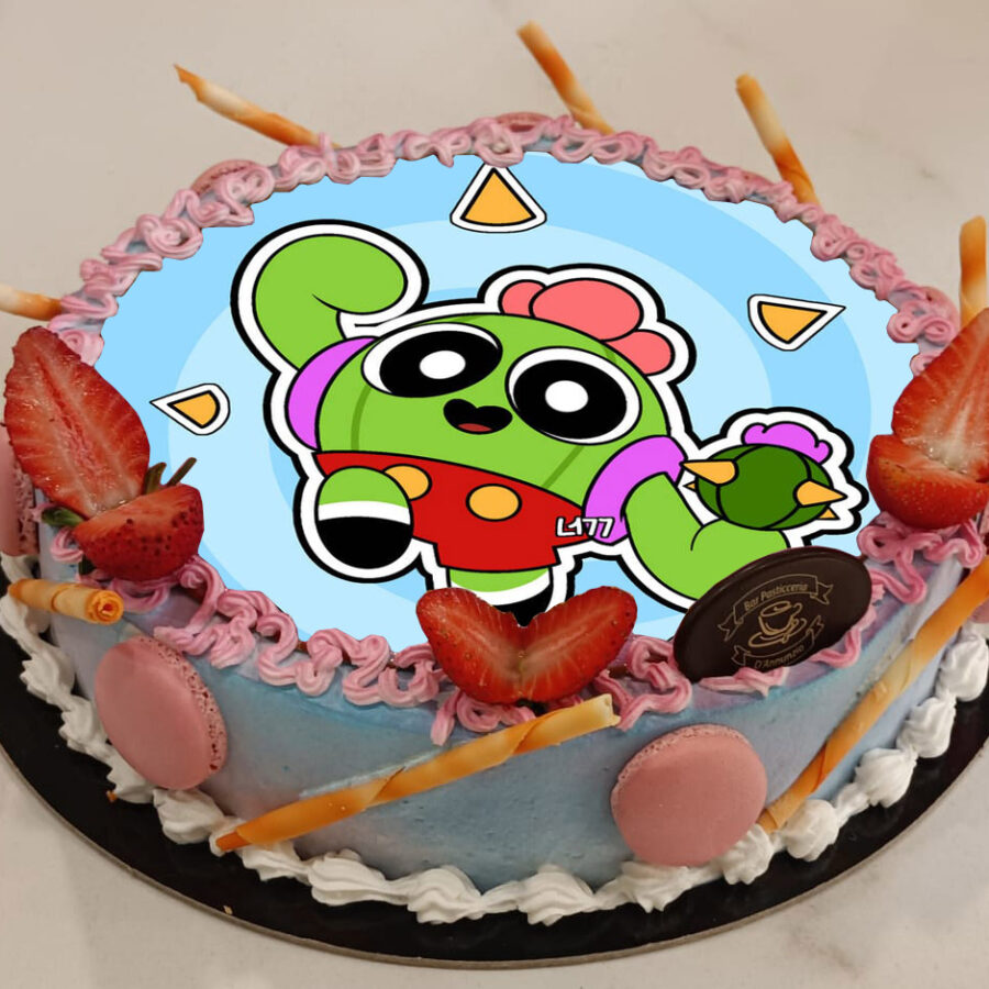 Cialda ostia senza glutine per torta tonda, SPIKE, BRAWL STARS, personalizzata con nome, disco, dolce, torte, cialde, fogli, ostie, cake topper, decorazioni, BU