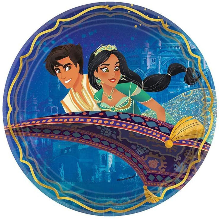 Cialda in ostia commestibile per torta tonda ALADDIN DISNEY, personalizzata con nome, disco, dolce, torte, cialde, foglio, ostie, cake topper, decorazioni, AG