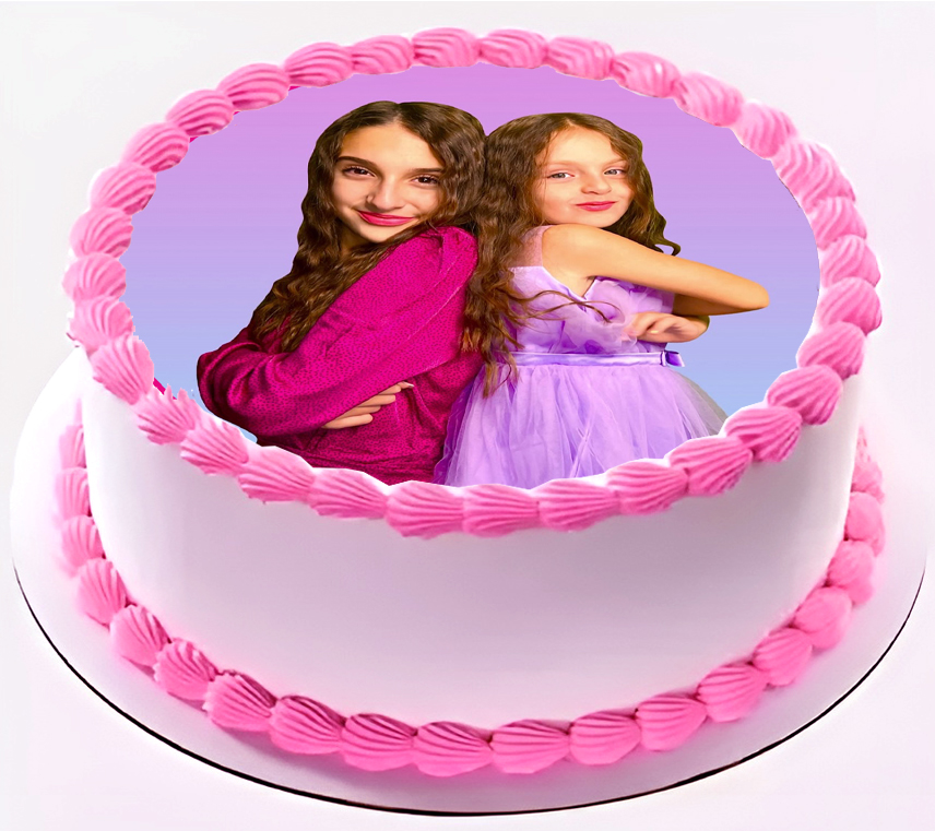 Cialda ostia per torta senza glutine tonda, AURORA E LUDOVICA, personalizzata con nome, disco, dolce, torte, cialde, foglio, ostie, cake topper, decorazioni, AA