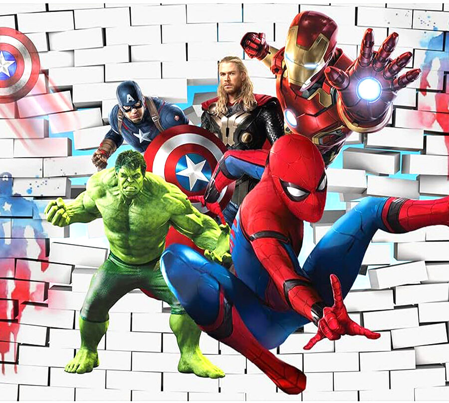 Cialda in ostia per torta rettangolare commestibile senza glutine, THE AVENGERS SUPEREROI, personalizzata con nome, disco, dolce, torte, cialde, fogli, ostie, cake topper, decorazioni, DU